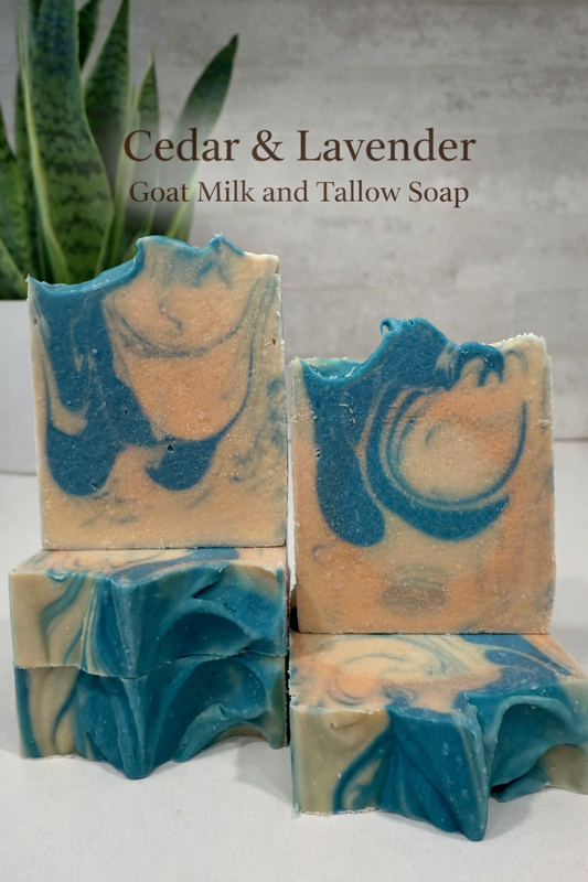 Cedar & Lavender Goat Milk & Tallow Soap