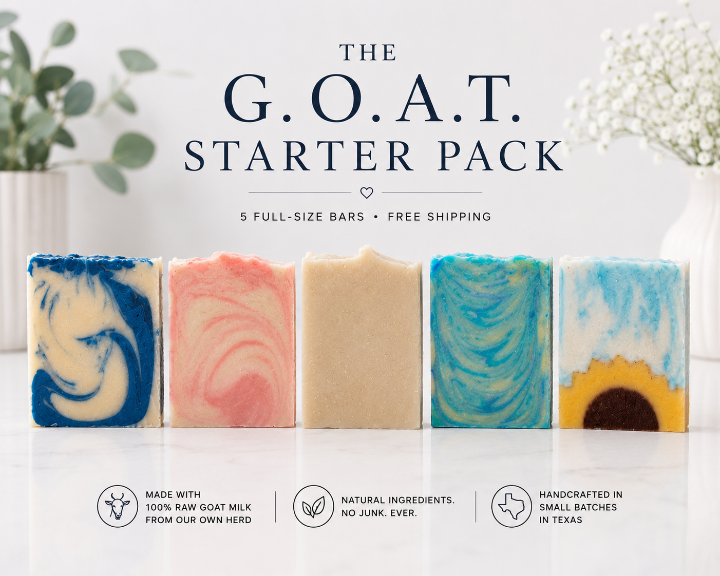 The G.O.A.T. Starter Pack (5 Bars)