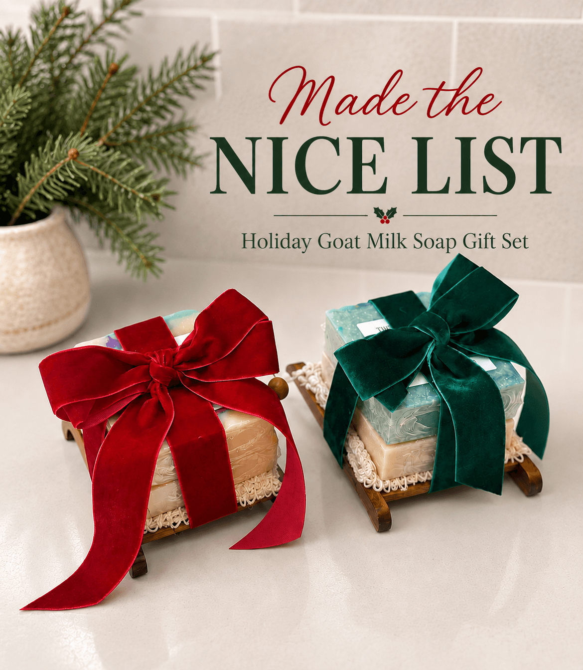 Made the Nice List – Holiday Goat Milk Soap Gift Set