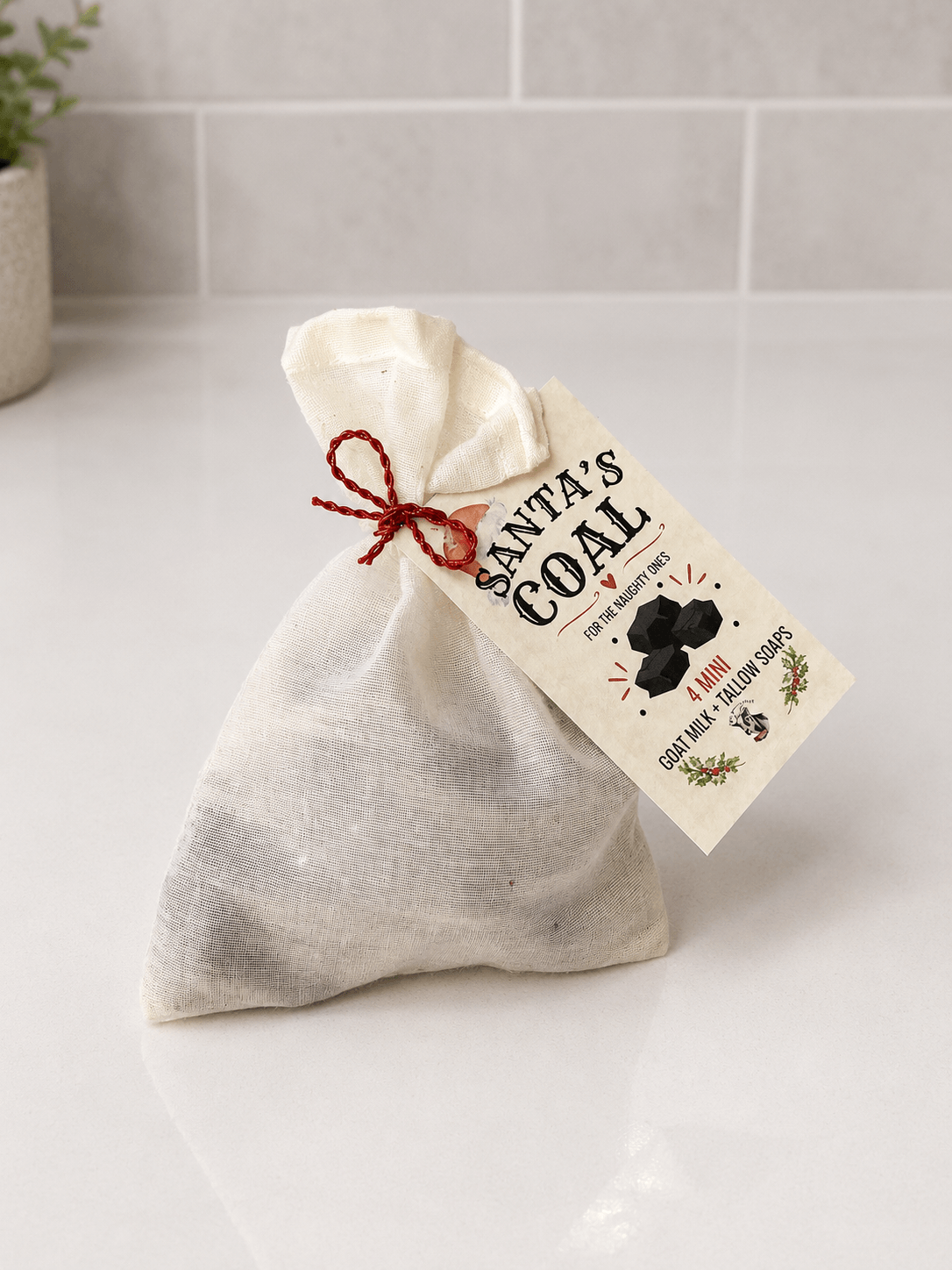 Made the Naughty List – Santa’s Coal Mini Goat Milk Soaps