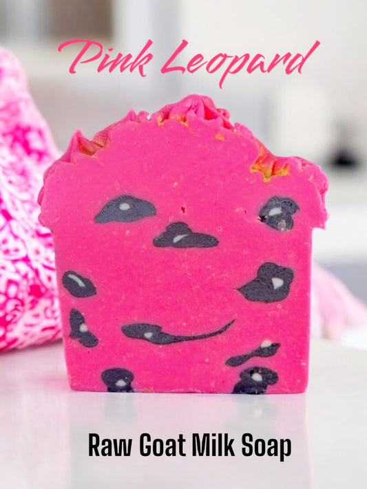 Pink Leopard Goat Milk Soap