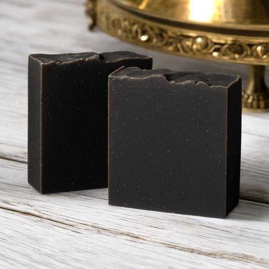 Tobacco Vanilla and Activated Charcoal Goat Milk Soap